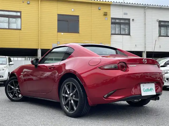 マツダ ロードスター ＲＦ RS 和歌山県 2017(平29)年 3.6万km ソウルレッドプレミアムメタリック 茶革シート/BOSEサウンド/純正ナビ/フルセグTV/CD/DVD/Bluetooth/USB/レーンキープ/ブラインドスポット/シートヒーター/純正フロアマット/LEDヘッドライト/純正17インチアルミホイール/UVカット機能付きフロントガラス/スマートキー/スペアキー×1/取扱説明書