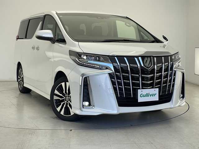 トヨタ アルファード S Cパッケージ 千葉県 2021(令3)年 4万km ホワイトパールクリスタルシャイン 純正ナビ/Bluetooth CD DVD Miracast/フリップダウンモニター/ＥＴＣ/ドライブレコーダー/両側パワースライドドア/電動リアゲート/ステアリングヒーター/パワーシート/メモリーシート/シートヒーター/エアシート/純正フロアマット/純正アルミホイール/電動パーキングブレーキ/トヨタセーフティーセンス/衝突軽減ブレーキ/レーントレーシングアシスト/クリアランスソナー/レーダークルーズコントロール/パーキングサポートブレーキ/ロードサインアシスト/先行者発進告知
