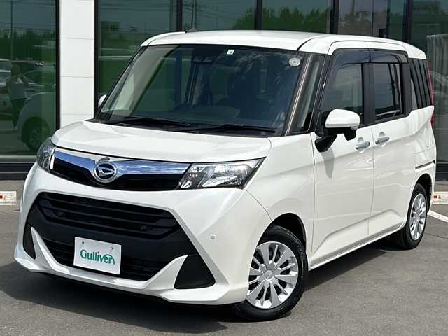 ダイハツ トール G SAⅢ 道東・釧路十勝 2020(令2)年 8.7万km パールホワイトⅢ ・4WD/・純正SDナビ/（BT・CD・DVD・フルセグ・FM・AM）/・バックカメラ/・スマートキー/・プッシュスタート/・衝突軽減システム/・クルーズコントロール/・コーナーセンサー/・LEDヘッドライト/・オートマチックハイビーム/・オートライト/・電格ウィンカーミラー/・ドアバイザー