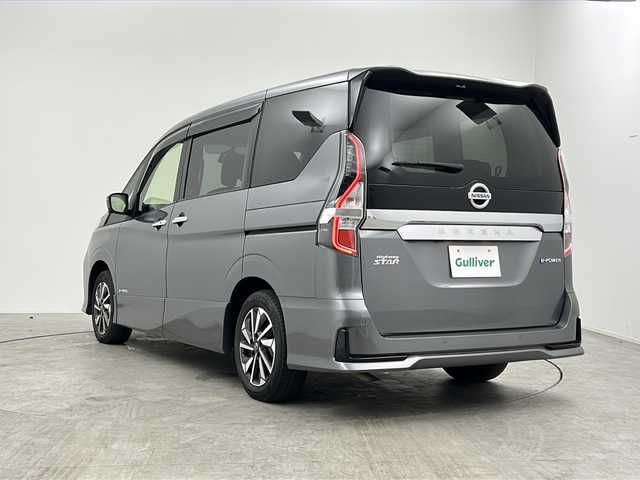 日産 セレナ e－パワー ハイウェイスター V 三重県 2022(令4)年 4.4万km ダークメタルグレー 禁煙車　/１１インチＢｉｇＸナビ　/社外フリップダウンモニター　/アラウンドビューモニター　/ハンズフリー機能付き両側パワースライドドア　/エマージェンシーブレーキ　/レーンキープアシスト　/LDW/プロパイロット　/レーダークルーズコントロール/ＬＥＤ/WAC/DN席シートヒーター/ステアリングヒーター/電子サイドブレーキ/ブレーキオートホールド/革巻きステアリング/ステアリングスイッチ/ETC/インテリジェントスマートルームミラー/社外前後ドライブレコーダー/