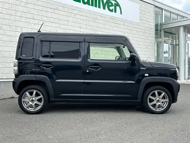 スズキ ハスラー HYBRID G 山形県 2021(令3)年 8.4万km ブルーイッシュブラックパール3 4WD/社外SDナビ/・CD/DVD/BT/フルセグ/バックカメラ/LEDオートライト/シートヒーター/エンジンスターター/社外15インチアルミホイール/アイドリングストップ/スマートキー/ETC