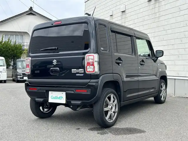 スズキ ハスラー HYBRID G 山形県 2021(令3)年 8.4万km ブルーイッシュブラックパール3 4WD/社外SDナビ/・CD/DVD/BT/フルセグ/バックカメラ/LEDオートライト/シートヒーター/エンジンスターター/社外15インチアルミホイール/アイドリングストップ/スマートキー/ETC