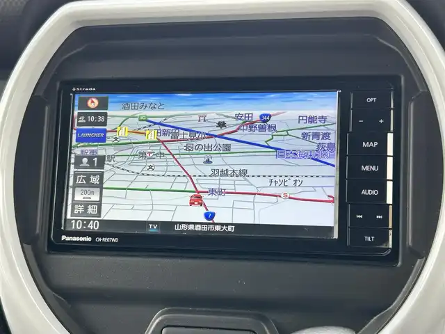 スズキ ハスラー HYBRID G 山形県 2021(令3)年 8.4万km ブルーイッシュブラックパール3 4WD/社外SDナビ/・CD/DVD/BT/フルセグ/バックカメラ/LEDオートライト/シートヒーター/エンジンスターター/社外15インチアルミホイール/アイドリングストップ/スマートキー/ETC