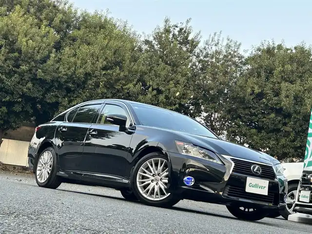 レクサス ＧＳ 450h バージョンL 東京都 2013(平25)年 11.7万km スターライトブラックガラスフレーク ワンオーナー/純正12.3インチナビゲーションシステム/・Bluetoothオーディオ/USBオーディオ/・フルセグTV/DVD/マークレビンソンプレミアムサラウンドサウンドシステム/ムーンルーフ/セミアニリン革シート/・シートヒーター（前席/後席）/・シートベンチレーション（前席）/・パワーシート（前席）/プリクラッシュセーフティシステム/レーダークルーズコントロール/LEDヘッドランプ/オートマチックハイビーム/ビルトインETC/取扱説明書/保証書/スペアキー1本/カードキー1枚
