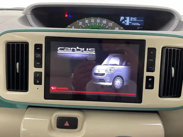 ダイハツ ムーヴ キャンバス X メイクアップ リミテッド SAⅢ 兵庫県 2019(令1)年 1.5万km パールホワイトⅢ/ファインミントメタリック 2トーン 純正SDナビ/（CD、DVD、SD、BT、フルセグTV）/両側パワースライドドア/全方位カメラ/オートハイビーム/プリクラッシュセーフティー/アイドリングストップ/ETC/純正ドライブレコーダー/フォグライト/純正フロアマット/スマートキー×2/ドアバイザー/ヘッドライトレベライザー/クリアランスソナー