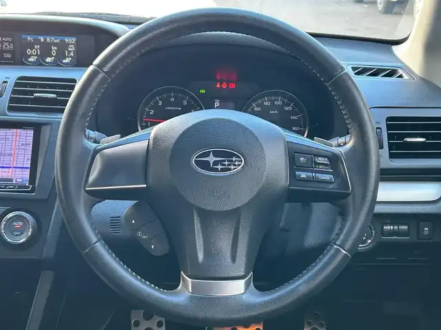 スバル インプレッサ ＸＶ 2．0i－L アイサイト 愛知県 2013(平25)年 9.9万km クリスタルブラックシリカ ワンオーナー/４WD/アイサイトVer2/・プリクラッシュブレーキ/・全車速追従型クルーズコントロール/・誤発進抑制制御/・ふらつき警報/・車線逸脱警報/・先行車発進告知/Carrozzeriaサイバーナビ〈AVIC-ZH0009〉/DVD／Bluetooth／地デジTV／MS/運転席パワーシート/HIDヘッドランプ〈オートライト機能付〉/フロントフォグライト／リアフォグ/純正17インチAW/スマートキー＆プッシュスタート