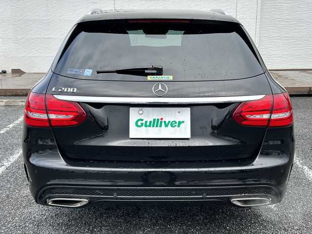 メルセデス・ベンツ Ｃ２００ ワゴン スポーツ 千葉県 2015(平27)年 6.6万km オブシディアンブラック ナビ　バックカメラ　革シート　電動リアドア　フルセグ　メモリーパワーシート　ＥＴＣ　シートヒーター　　ステアアシスト　レーンアシスト　ＢＴ　パフュームアトマイザー　USB　AMG18AW　LEDライト
