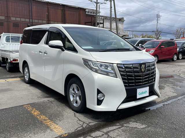 トヨタ アルファード X 新潟県 2017(平29)年 17.3万km ラグジュアリーホワイトパールクリスタルシャインガラスフレーク 4WD/ALPINE11インチナビ/(AM/FM/CD/DVD/SD/フルセグ/Bluetooth)/バックモニター/前後ドライブレコーダー/両側パワースライドドア/LEDオートライト/レザー調シートカバー/純正16インチアルミホイール/寒冷地仕様/横滑り防止装置/アイドリングストップ/スマートキー/ETC
