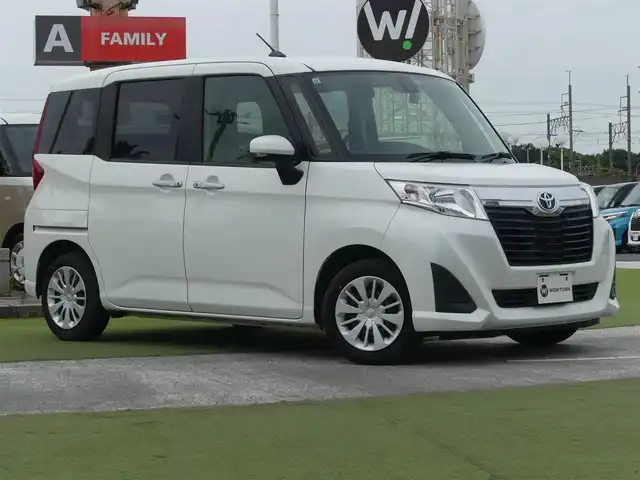 トヨタ ルーミー G S 千葉県 2018(平30)年 4.2万km パールホワイトⅢ スマートアシストII/エコアイドル/両側パワースライドドア/前席シートヒーター/社外メモリーナビ/ワンセグTV/【DVD/CD再生機能　Bluetooth接続】/バックカメラ/ドライブレコーダー/ETC/ウインカーミラー/リアコーナーセンサー/キーフリーシステム