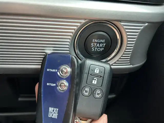 スズキ スペーシア カスタム HYBRID XS 新潟県 2018(平30)年 4万km ブルーイッシュブラックパール3 社外ナビ【フルセグTV/FM・AM/BT】/アイドリングストップ/衝突軽減/両側パワースライド/コーナーセンサー/横滑り防止装置/ドライブレコーダー/ハーフレザーシート/シートヒーター/純正アルミホイール/オートライト/LEDヘッドライト/スマートキー/プッシュスタート