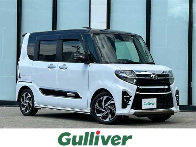 ダイハツ タント カスタム RS スタイルセレクション 大阪府 2022(令4)年 3.6万km ブラックマイカメタリック/シャイニングホワイトパール 純正９インチナビ　/ビルトインＥＴＣ　/両側パワースライドドア　/バックカメラ　/ベンチシート　/クルーズコントロール　/ハーフレザーシート　/ターボ車　/LEDヘッドライト/シートヒーター/純正15インチアルミホイール/純正フロアマット