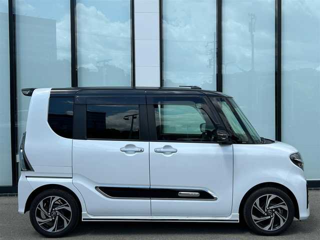 ダイハツ タント カスタム RS スタイルセレクション 大阪府 2022(令4)年 3.6万km ブラックマイカメタリック/シャイニングホワイトパール 純正９インチナビ　/ビルトインＥＴＣ　/両側パワースライドドア　/バックカメラ　/ベンチシート　/クルーズコントロール　/ハーフレザーシート　/ターボ車　/LEDヘッドライト/シートヒーター/純正15インチアルミホイール/純正フロアマット