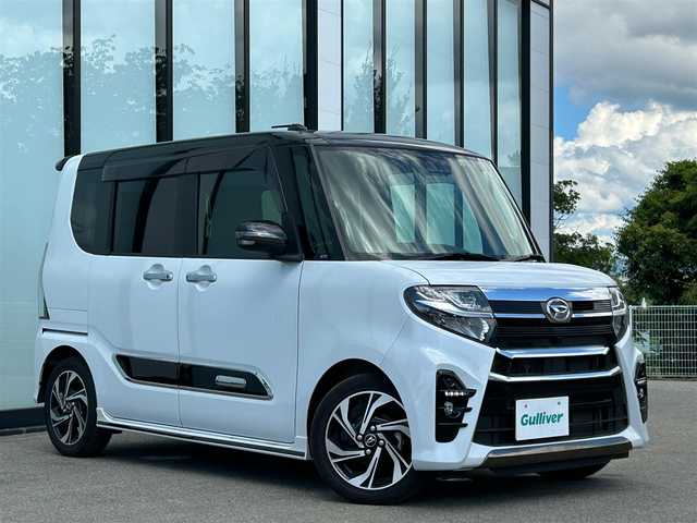 ダイハツ タント カスタム RS スタイルセレクション 大阪府 2022(令4)年 3.6万km ブラックマイカメタリック/シャイニングホワイトパール 純正９インチナビ　/ビルトインＥＴＣ　/両側パワースライドドア　/バックカメラ　/ベンチシート　/クルーズコントロール　/ハーフレザーシート　/ターボ車　/LEDヘッドライト/シートヒーター/純正15インチアルミホイール/純正フロアマット