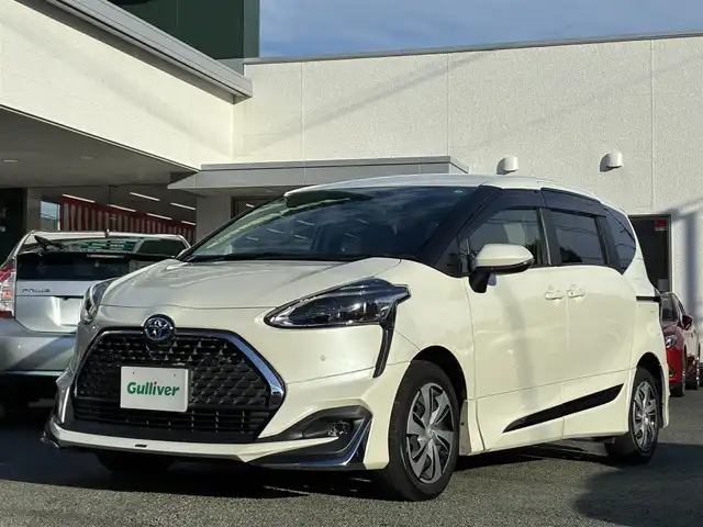 トヨタ シエンタ ハイブリッド ファンベースG クエロ 熊本県 2021(令3)年 2.9万km ホワイトパールクリスタルシャイン ワンオーナー/モデリスタフルエアロ/純正ナビ（NSZT-Y68T）/【フルセグ/CD/DVD/Bluetooth/ラジオ】/バックカメラ/両側パワースライドドア/クルーズコントロール/レーンディパーチャーアラート/パーキングサポートブレーキ/クリアランスソナー/プリクラッシュセーフティ/先行車発進お知らせ機能/黒ハーフレザーシート/前後ドライブレコーダー（TZ-D205W）/ビルトインETC/オートライト/オートハイビーム/LEDヘッドライト/フォグランプ/純正フロアマット/純正ドアバイザー/保証書/取扱説明書/ISOFIX