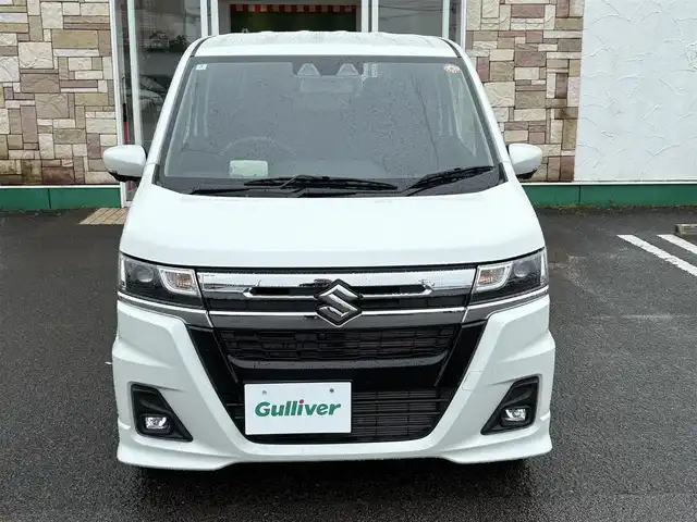 スズキ ワゴンＲ カスタムＺ HYBRID ZX 徳島県 2024(令6)年 0.5万km ピュアホワイトP 全方位カメラ/ヘッドアップディスプレイ/純正７インチディスプレイオーディオ/　スズキコネクト/BT/衝突被害軽減ブレーキ/アダプティブクルーズコントロール/レーンキープアシスト/運転席シートヒーター/LEDヘッドライト/オートライト/フォグランプ/USB充電端子/タイプC端子/後方コーナーセンサー