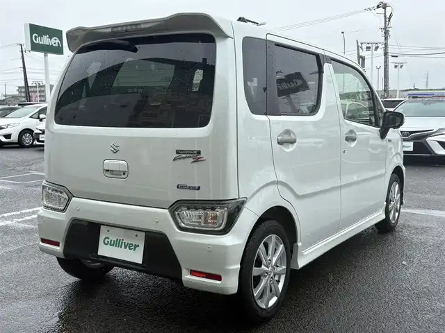 スズキ ワゴンＲ カスタムＺ HYBRID ZX 徳島県 2024(令6)年 0.5万km ピュアホワイトP 全方位カメラ/ヘッドアップディスプレイ/純正７インチディスプレイオーディオ/　スズキコネクト/BT/衝突被害軽減ブレーキ/アダプティブクルーズコントロール/レーンキープアシスト/運転席シートヒーター/LEDヘッドライト/オートライト/フォグランプ/USB充電端子/タイプC端子/後方コーナーセンサー