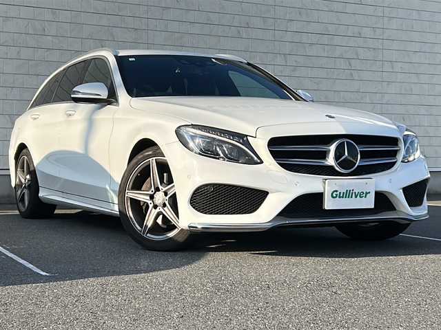 メルセデス・ベンツ Ｃ２００ ワゴン スポーツ 本革 茨城県 2016(平28)年 7.6万km ポーラホワイト 純正HDDナビ/(地デジTV・CD・DVD・BT)/追従型クルーズコントロール/本革レザーシート/パワーシート/シートヒーター/ETC/バックカメラ/オートライト/HIDヘッドライト/純正18inアルミホイール/フロアマット/スマートキー/スペアキー/取扱説明書/保証書
