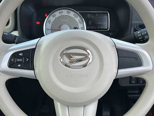 ダイハツ ミラ トコット G SA Ⅲ 愛知県 2019(平31)年 3.2万km ジューシーピンクM /禁煙車//純正ナビ・フルセグTV/　(NMZK-W69D2)//360°パノラマモニター//スマートアシスト3//衝突回避支援ブレーキ//車線逸脱警報//先行車発進お知らせ//オートハイビーム//コーナーセンサー//LEDオートライト//前席シートヒーター//ecoIDLE//プッシュスタート//電動格納ミラー//ISOFIX//ステアリングスイッチ//ヘッドライトレベライザー//純正フロアマット//ドアバイザー//取扱説明書/新車保証書//スペアキー×１