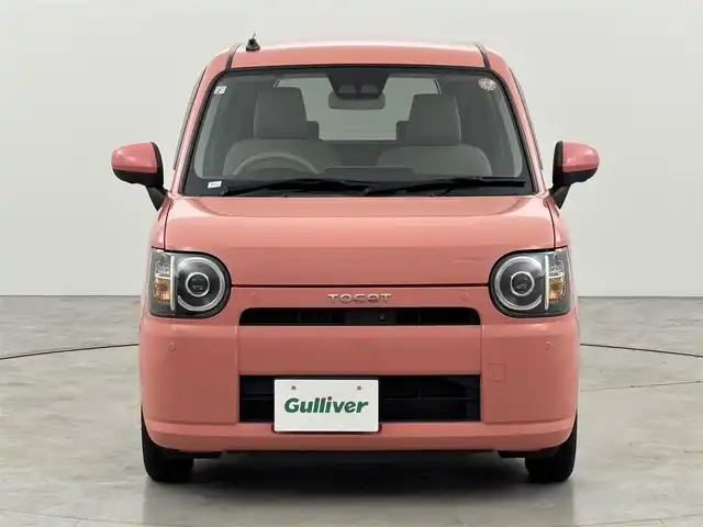 ダイハツ ミラ トコット G SA Ⅲ 福岡県 2019(平31)年 3.2万km ジューシーピンクM 純正ナビ／フルセグＴＶ　/アラウンドビューモニター　/コーナーセンサー　/衝突軽減ブレーキ　/横滑り防止装置　/アイドリングストップ　/シートヒーター　/プッシュスタート　/電動格納式ドアミラー　/レベライザー　/ＬＥＤヘッドライト