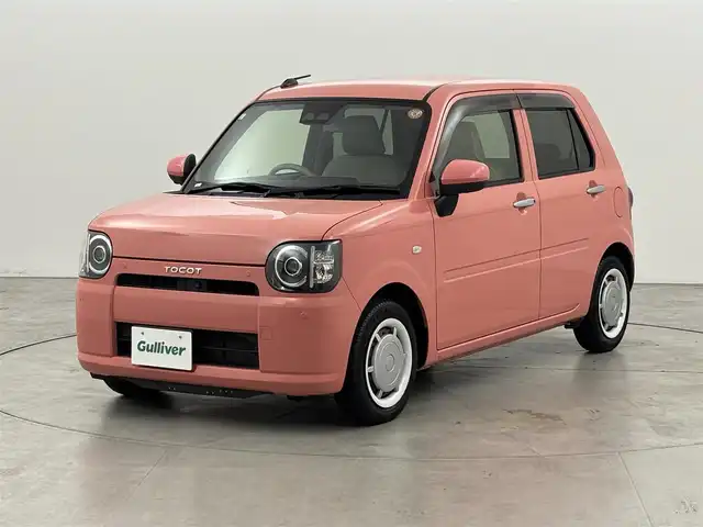 ダイハツ ミラ トコット G SA Ⅲ 福岡県 2019(平31)年 3.2万km ジューシーピンクM 純正ナビ／フルセグＴＶ　/アラウンドビューモニター　/コーナーセンサー　/衝突軽減ブレーキ　/横滑り防止装置　/アイドリングストップ　/シートヒーター　/プッシュスタート　/電動格納式ドアミラー　/レベライザー　/ＬＥＤヘッドライト