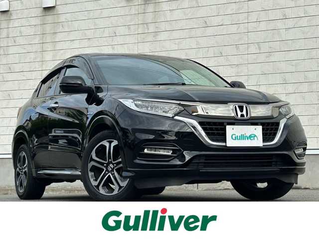 ホンダ ヴェゼル ハイブリッド Z ホンダセンシング 山形県 2019(令1)年 3.6万km クリスタルブラックパール 4WD/ホンダセンシング/レーダークルーズコントロール/衝突被害軽減ブレーキ/純正メモリナビ/BT/USB/HDMI/DVD/コンフォートビューパッケージ/　・ヒーテッドドアミラー/　・フロントワイパーデアイサー/LEDヘッドライト/LEDフォグライト/ハーフレザーシート/シートヒーター