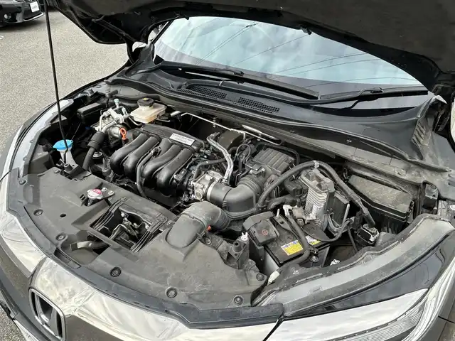 ホンダ ヴェゼル ハイブリッド Z ホンダセンシング 山形県 2019(令1)年 3.6万km クリスタルブラックパール 4WD/ホンダセンシング/レーダークルーズコントロール/衝突被害軽減ブレーキ/純正メモリナビ/BT/USB/HDMI/DVD/コンフォートビューパッケージ/　・ヒーテッドドアミラー/　・フロントワイパーデアイサー/LEDヘッドライト/LEDフォグライト/ハーフレザーシート/シートヒーター