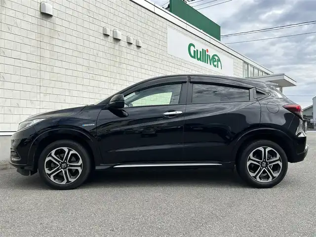 ホンダ ヴェゼル ハイブリッド Z ホンダセンシング 山形県 2019(令1)年 3.6万km クリスタルブラックパール 4WD/ホンダセンシング/レーダークルーズコントロール/衝突被害軽減ブレーキ/純正メモリナビ/BT/USB/HDMI/DVD/コンフォートビューパッケージ/　・ヒーテッドドアミラー/　・フロントワイパーデアイサー/LEDヘッドライト/LEDフォグライト/ハーフレザーシート/シートヒーター