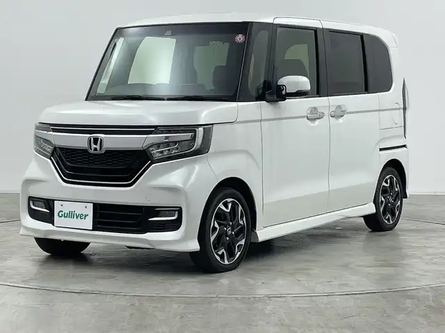 ホンダ Ｎ ＢＯＸ カスタム G L ターボ ホンダセンシング 群馬県 2018(平30)年 3.8万km プラチナホワイトパール 純正ＳＤナビ　フルセグＴＶ　バックカメラ　両側電動スライドドア　アダプティブクルーズコントロール　衝突被害軽減ブレーキ　パドルシフト　ＬＥＤオートライト　コーナーセンサー　スマートキー　ＥＴＣ