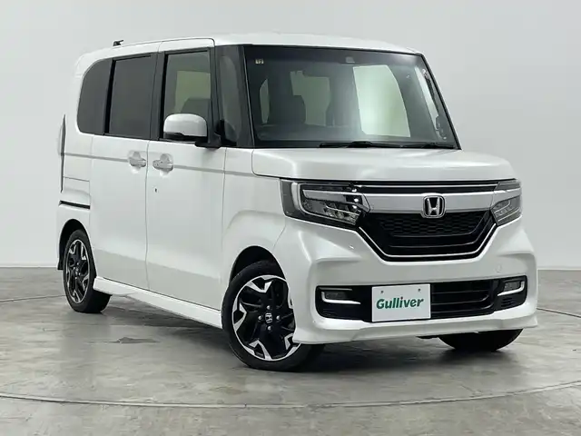 ホンダ Ｎ ＢＯＸ カスタム G L ターボ ホンダセンシング 群馬県 2018(平30)年 3.8万km プラチナホワイトパール 純正ＳＤナビ　フルセグＴＶ　バックカメラ　両側電動スライドドア　アダプティブクルーズコントロール　衝突被害軽減ブレーキ　パドルシフト　ＬＥＤオートライト　コーナーセンサー　スマートキー　ＥＴＣ