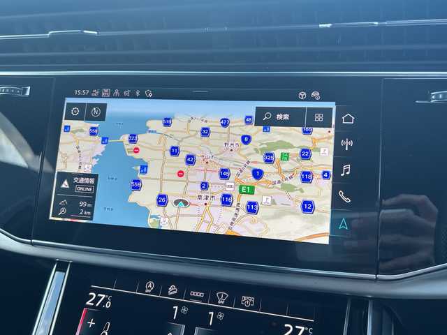 アウディ アウディ Ｑ７ 55TFSIクワトロ Sライン 滋賀県 2023(令5)年 2.4万km グレイシアホワイトメタリック ・4WD/・7シーターパッケージ/・プレミアムパッケージ/・Audiプレセンス/・バーチャルコックピット/・純正ナビ/フルセグTV/BT/・360°カメラ/・AppleCarplay/・イージークローザー/・4ゾーンオートエアコン/・エアサスペンション/・前後純正ドライブレコーダー/・パワーバックドア/・ACC/・レザーシート/・前席パワーシート/・前席シートヒーター/・電動格納サードシート/・ヘッドアップディスプレイ/・スマートキー