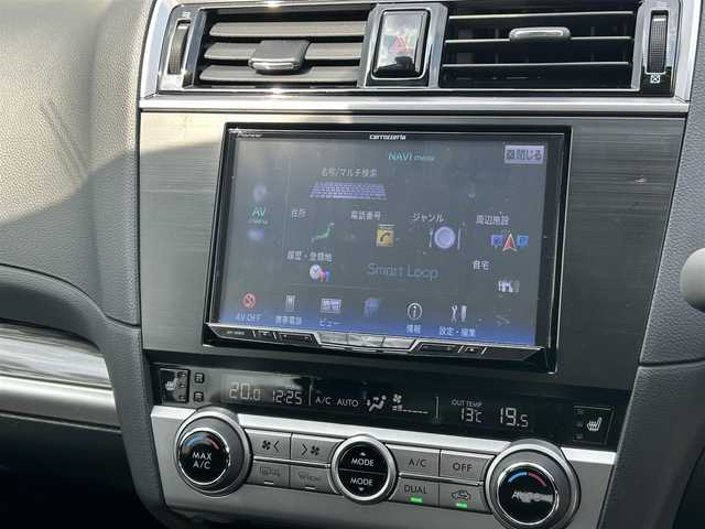 スバル アウトバック リミテッド スマートED 富山県 2016(平28)年 6.9万km クリスタルホワイトP メモリナビ【carrozzeria AVIC-2H0999L】/（フルセグTV/BT/CD/バックカメラ/）/アイサイト/アドバンスドセイフティーパッケージ/「OUTBACK」ロゴ入無塗装サイドクラディングパネル/ダークエンボスシルバーインパネ加飾/シートヒーター全席/パワーシートDN席/インサイドドアハンドル照明/プッシュスタート/前後コーナーセンサー/LEDライト/ビルトインETC/ルーフレール/電動パーキングブレーキ/純正フロアマット/フロントフォグランプ/リアフォグランプ/パドルシフト/ドアバイザー/革巻ステアリング/ステアリングスイッチ/ウィンカーミラー/レーンキープアシスト/ダウンヒルアシストコントロール/純正18インチAW/横滑り防止装置/盗難防止装置/衝突被害軽減システム