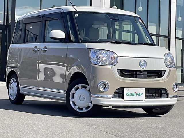 ダイハツ ムーヴ キャンバス X メイクアップ リミテッド SAⅢ 青森県 2019(平31)年 2万km パールホワイトⅢ/ナチュラルベージュマイカメタリック 2トーン /4WD//純正メモリナビ/(CD/DVD/SD/BT/USB/フルセグ)//全方位カメラ//衝突軽減ブレーキ//レーンキープ //アイドリングストップ//誤発進抑制//両側パワースライドドア //オートライト//フォグライト//オートエアコン//LEDヘッドライト//フォグライト//ライトレベライザー //オートリトラミラー //エンジンスターター //ドライブレコーダー//純正フロアマット//ドアバイザー