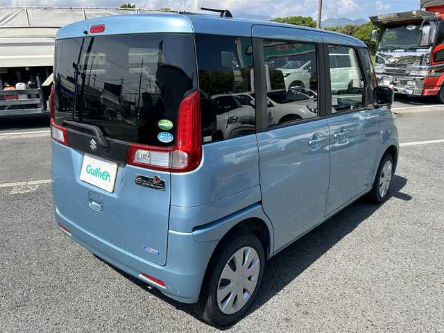 スズキ スペーシア G 神奈川県 2016(平28)年 5.5万km フィズブルーパールメタリック ・メモリーナビ（CD/SD/フルセグ）/・スマートキー/・シートヒーター/・純正フロアマット/・パワーステアリング/・パワーウィンドウ