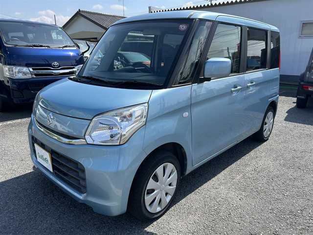 スズキ スペーシア G 神奈川県 2016(平28)年 5.5万km フィズブルーパールメタリック ・メモリーナビ（CD/SD/フルセグ）/・スマートキー/・シートヒーター/・純正フロアマット/・パワーステアリング/・パワーウィンドウ