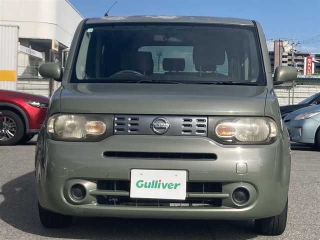 日産 キューブ 15X FOUR 兵庫県 2009(平21)年 18.2万km オーガニックオリーブ 社外メモリナビ/フルセグ/AM/FM/Bluetooth/CD/DVD/ETC/4WD/電動格納ミラー/AC/純正フロアマット/純正アルミホイール/リモコンキー