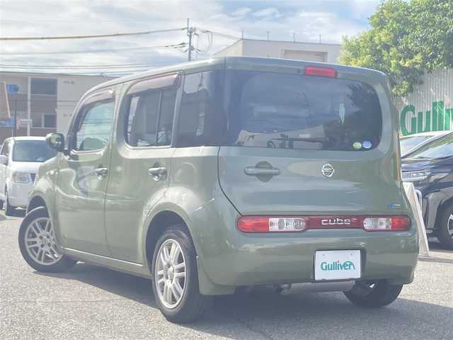 日産 キューブ 15X FOUR 兵庫県 2009(平21)年 18.2万km オーガニックオリーブ 社外メモリナビ/フルセグ/AM/FM/Bluetooth/CD/DVD/ETC/4WD/電動格納ミラー/AC/純正フロアマット/純正アルミホイール/リモコンキー