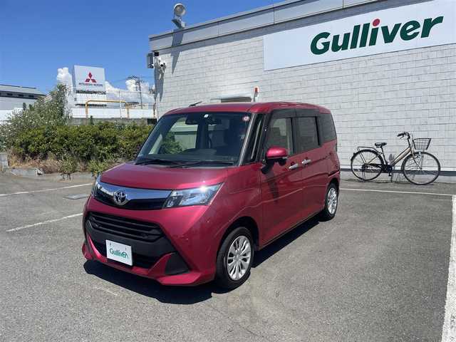 トヨタ タンク G 神奈川県 2019(令1)年 3.9万km ワイン 両側電動スライドドア/純正ナビ（NSZT-Y68T）/・DVD、Bluetooth、MSV/・バックカメラ/・フルセグTV/スマアシIII/・衝突回避支援ブレーキ/・前後ご発進抑制制御機能/・車線逸脱警報機能/・オートハイビーム/クルーズコントロール/ビルトイン２．０ETC/レザー調シートカバー/フロアマット/オートライト/横滑り防止装置/スマートキーX2/前後ドライブレコーダー/新車時手帳、取説