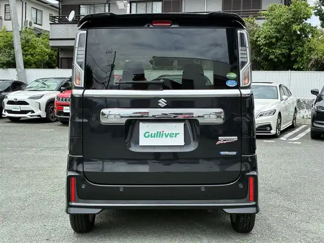スズキ スペーシア カスタム HYBRID GS 熊本県 2018(平30)年 3.2万km ブルーイッシュブラックパール3 社外メモリナビ(NR-MZ077)/【フルセグTV/SD/CD/DVD/Bluetooth】/片側パワースライドドア/衝突被害軽減システム/レーンキープアシスト/シートヒーター(D席)/オートLEDライト/オートマチックハイビーム/ETC/ドライブレコーダー(CSD-570FH)/アイドリングストップ/横滑り防止装置/盗難防止装置/プッシュスタート/スマートキー/スペアキー/ベンチシート/取扱説明書/保証書