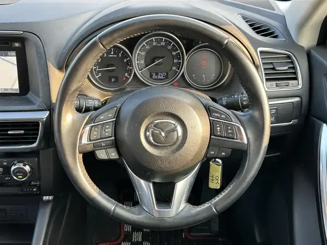 マツダ ＣＸ－５ 25S Lパッケージ 岡山県 2016(平28)年 10.6万km クリスタルホワイトパールマイカ 純正ナビ/ETC　/フルセグテレビ/衝突被害軽減システム/シートヒーター/車外カメラ（バック＆サイド）/スマートキー/純正アルミホイール/純正オーディオ/ウィンカーミラー/プッシュスタート/クルーズコントロール/ドアバイザー