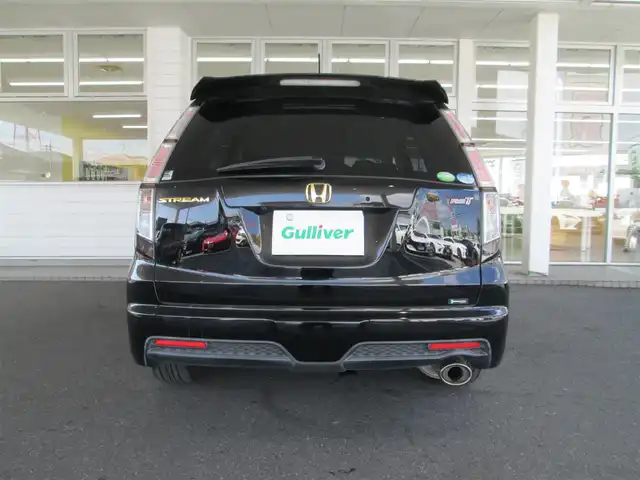 ホンダ ストリーム RST 千葉県 2009(平21)年 7.7万km クリスタルブラックパール ワンオーナー/社外HDDナビ、フルセグTV/社外オーディオ【CD/DVD/BT/MSV】/バックカメラ/パドルシフト/ハーフレザーシート/HIDヘッドライト/フォグランプ/オートライト/純正ETC/純正17インチアルミホイール/新車整備手帳/取扱説明書/車検記録簿あり/[H24.26.28.30/R2.4.6]/スペアキー(1本)
