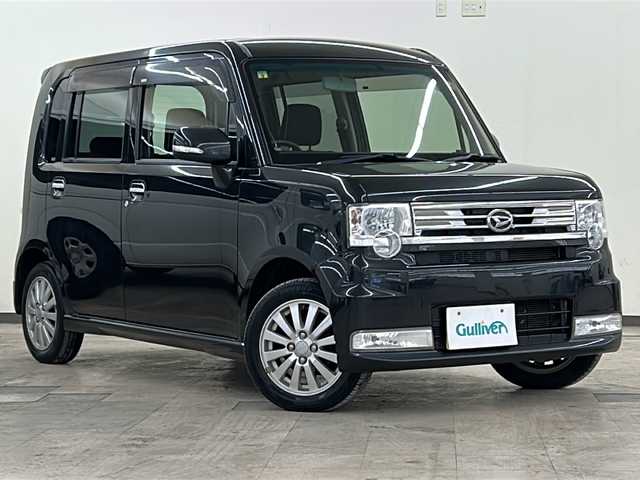 ダイハツ ムーヴ コンテ カスタム X 道央・札幌 2012(平24)年 10.3万km ブラックマイカメタリック /4WD//純正メモリナビ//純正フルセグテレビ//純正フロアマット//バックカメラ//アイドリングストップ//ETC//社外製アルミホイールスタッドレスタイヤ