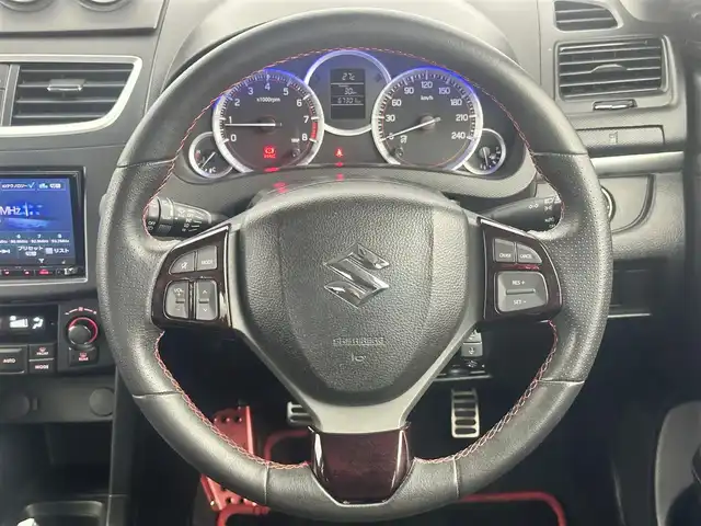 スズキ スイフト スポーツ 愛知県 2016(平28)年 6.8万km アブレイズレッドパール2 コンプリートカー　/ＳＷＫウイング　/ＣＡＥシフト　/ナビＭＤＶ－Ｚ９０４　/ＲＡＹＳアルミ　/スマートキー　/フォグ　/ＬＥＤライト　/前後ドラレコ　/ビルトＥＴＣ　/オートドアロック　/各種取説　/保証書　/記録簿　