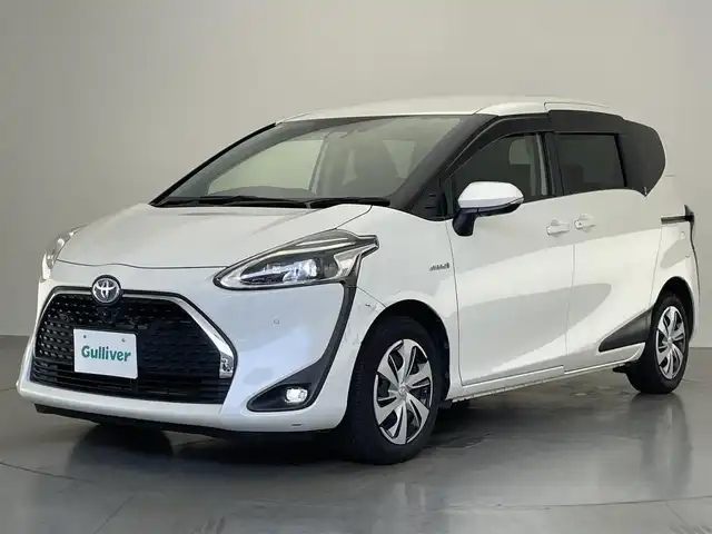 トヨタ シエンタ ハイブリッド G クエロ 愛知県 2019(平31)年 3.2万km ホワイトパールクリスタルシャイン 純正ナビ　フルセグＴＶ　Ｂｌｕｅｔｏｏｔｈ　トヨタセーフティーセンス　衝突軽減　コーナーセンサー　両側パワースライドドア　全方位カメラ　クルーズコントロール　シートヒーター　ステアリングヒーター　禁煙