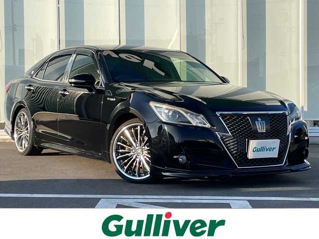 トヨタ クラウン ハイブリッド アスリートS 神奈川県 2013(平25)年 8.2万km 黒 純正HDDナビ/Bluetooth/CD/DVD/バックカメラ/追従式クルーズコントロール/前席パワーシート/前席シートヒーター/ステアリングヒーター/クリアランスソナー/ドアミラーヒーター/純正フロアマット/kranzeホイール/フォグランプ/電動格納ミラー/ドアバイザー/ETC/盗難防止装置/衝突被害軽減システム