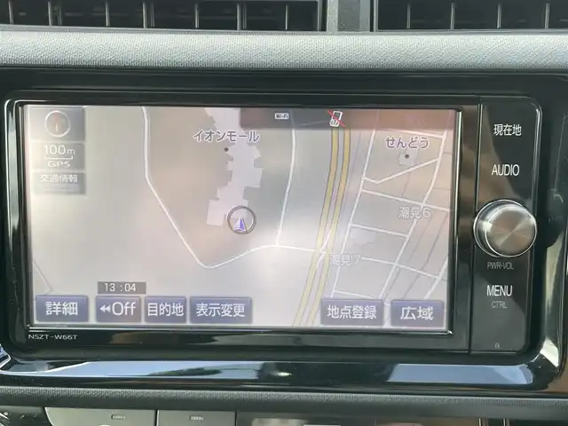 トヨタ アクア G 千葉県 2017(平29)年 4.2万km ライムホワイトパールクリスタルシャイン 純正SDナビ (NSZT-W66T)/フルセグTV/DVD再生機能/オートハイビーム/レーンキープアシスト/社外フロアマット/LEDヘッドライト/スマートキー/プッシュスタート