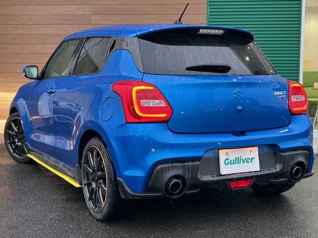 スズキ スイフト スポーツ 静岡県 2019(令1)年 3.7万km スピーディーブルーM ワンオーナー/6速マニュアルターボ/Sport専用 フロントシート［Sportロゴ入り］/Sport専用 バンパー＆グリル/Sport専用 サイドアンダースポイラー/RAYS17inAW/HKSマフラー/純正ナビ（CD/DVD/Bluetooth/フルセグTV）/クルーズコントロール/LEDヘッドライト/オートライト/ステアリングリモコン/スマートキー/スペアキー１/プッシュスタート/保証証/取扱説明書