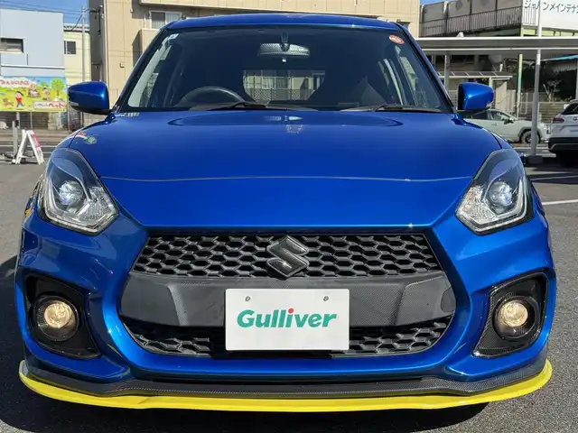 スズキ スイフト スポーツ 千葉県 2019(令1)年 3.7万km スピーディーブルーM ワンオーナー/6速マニュアルターボ/ATS　LSD装着車/RRP SUPER ROM ECU/HKS車高調【HIPERMAXGT MAXIV】/リアロールバー/Sport専用 フロントシート［Sportロゴ入り］/Sport専用 バンパー＆グリル/Sport専用 サイドアンダースポイラー/RAYS17inAW/HKSマフラー/純正ナビ/フルセグTV/Bluetooth/クルーズコントロール/LEDヘッドライト/オートライト/ステアリングリモコン/スマートキー/スペアキー１/プッシュスタート/保証証/取扱説明書