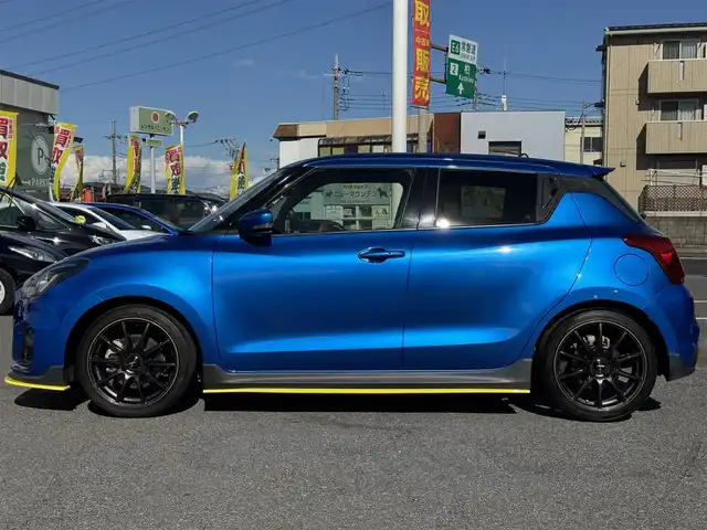 スズキ スイフト スポーツ 千葉県 2019(令1)年 3.7万km スピーディーブルーM ワンオーナー/6速マニュアルターボ/ATS　LSD装着車/RRP SUPER ROM ECU/HKS車高調【HIPERMAXGT MAXIV】/リアロールバー/Sport専用 フロントシート［Sportロゴ入り］/Sport専用 バンパー＆グリル/Sport専用 サイドアンダースポイラー/RAYS17inAW/HKSマフラー/純正ナビ/フルセグTV/Bluetooth/クルーズコントロール/LEDヘッドライト/オートライト/ステアリングリモコン/スマートキー/スペアキー１/プッシュスタート/保証証/取扱説明書