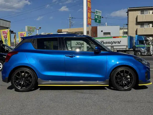 スズキ スイフト スポーツ 千葉県 2019(令1)年 3.7万km スピーディーブルーM ワンオーナー/6速マニュアルターボ/ATS　LSD装着車/RRP SUPER ROM ECU/HKS車高調【HIPERMAXGT MAXIV】/リアロールバー/Sport専用 フロントシート［Sportロゴ入り］/Sport専用 バンパー＆グリル/Sport専用 サイドアンダースポイラー/RAYS17inAW/HKSマフラー/純正ナビ/フルセグTV/Bluetooth/クルーズコントロール/LEDヘッドライト/オートライト/ステアリングリモコン/スマートキー/スペアキー１/プッシュスタート/保証証/取扱説明書