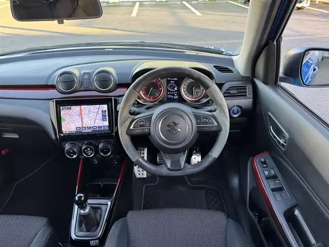 スズキ スイフト スポーツ 千葉県 2019(令1)年 3.7万km スピーディーブルーM ワンオーナー/6速マニュアルターボ/ATS　LSD装着車/RRP SUPER ROM ECU/HKS車高調【HIPERMAXGT MAXIV】/リアロールバー/Sport専用 フロントシート［Sportロゴ入り］/Sport専用 バンパー＆グリル/Sport専用 サイドアンダースポイラー/RAYS17inAW/HKSマフラー/純正ナビ/フルセグTV/Bluetooth/クルーズコントロール/LEDヘッドライト/オートライト/ステアリングリモコン/スマートキー/スペアキー１/プッシュスタート/保証証/取扱説明書